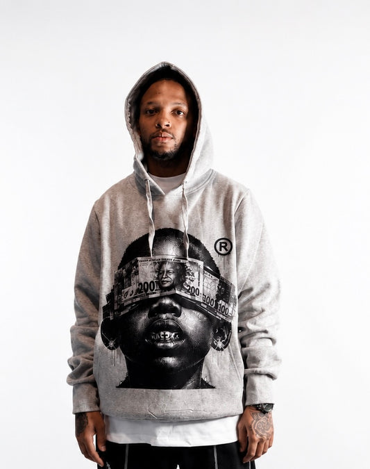 MANDELA MONEY HOODIE "GREY"